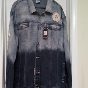 Vintage Born Fly Denim Jacket 4XL